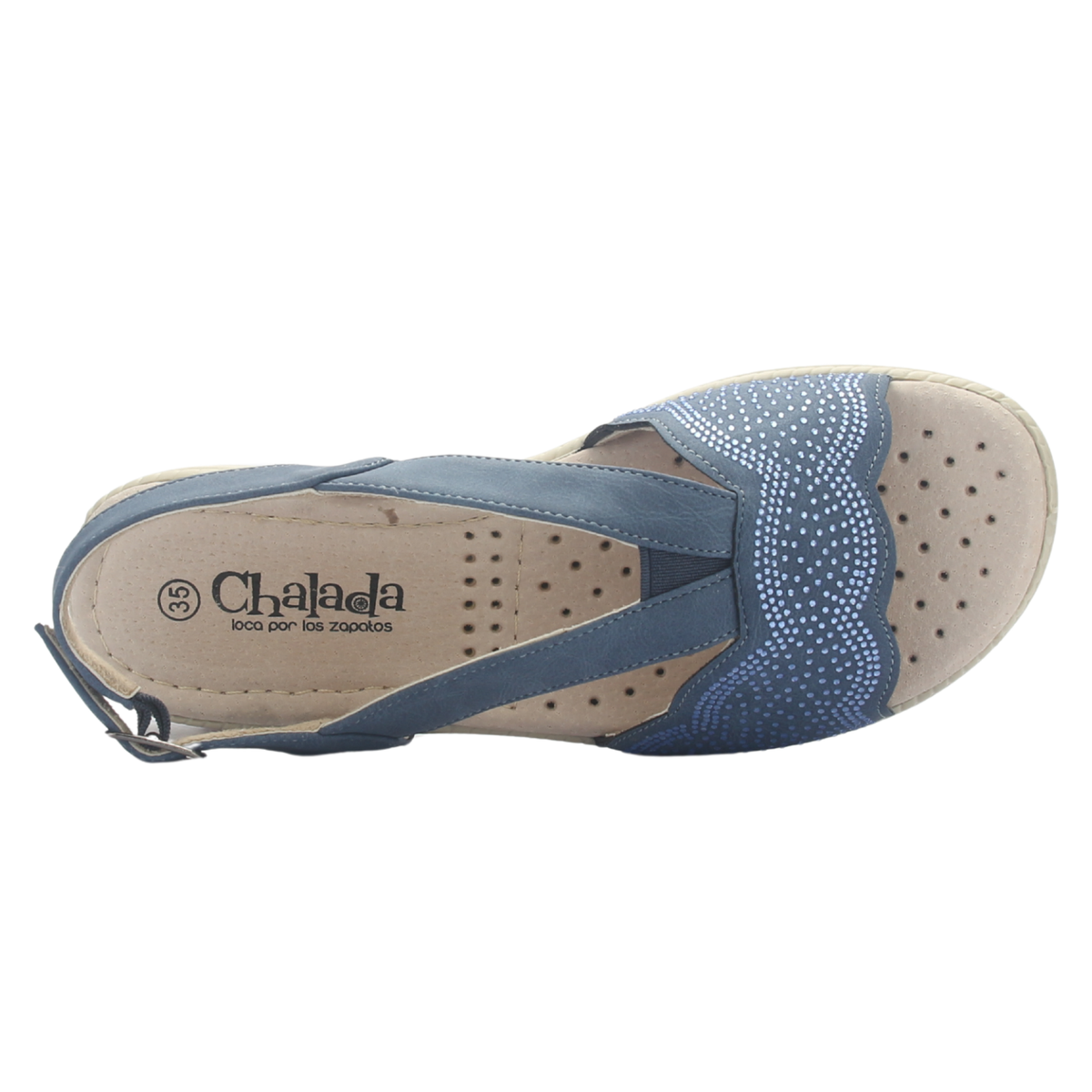 Sandalia Mujer Chalada Lupe-81 Azul Casual