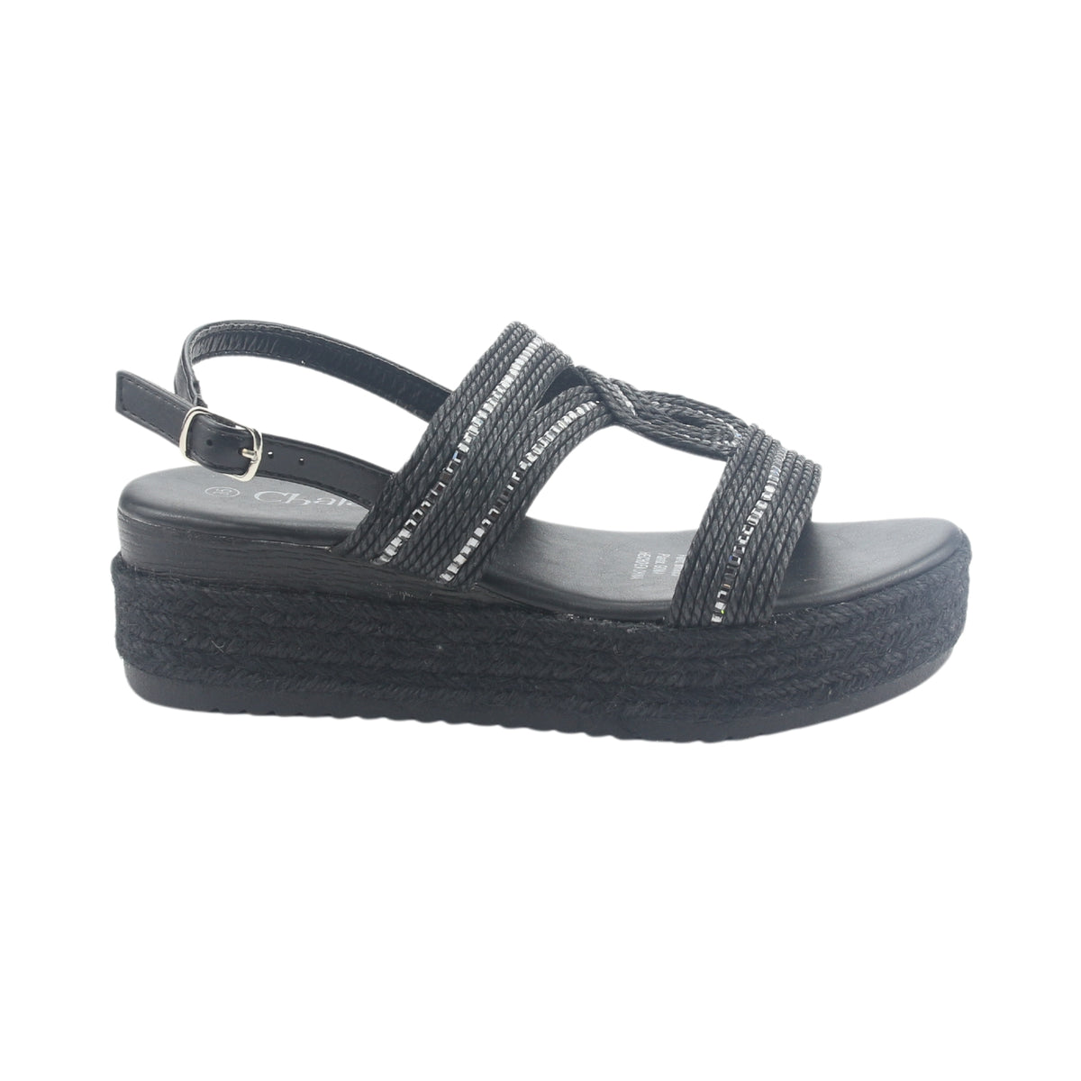 Sandalia Chalada Mujer Cuna-1 Negro Casual