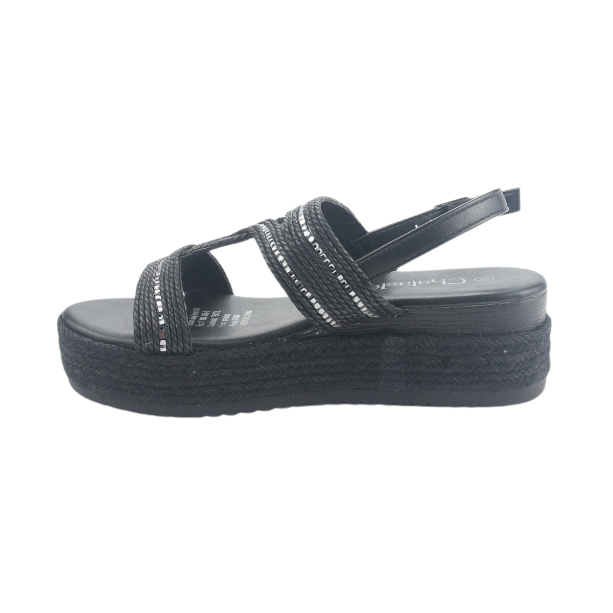 Sandalia Chalada Mujer Cuna-1 Negro Casual