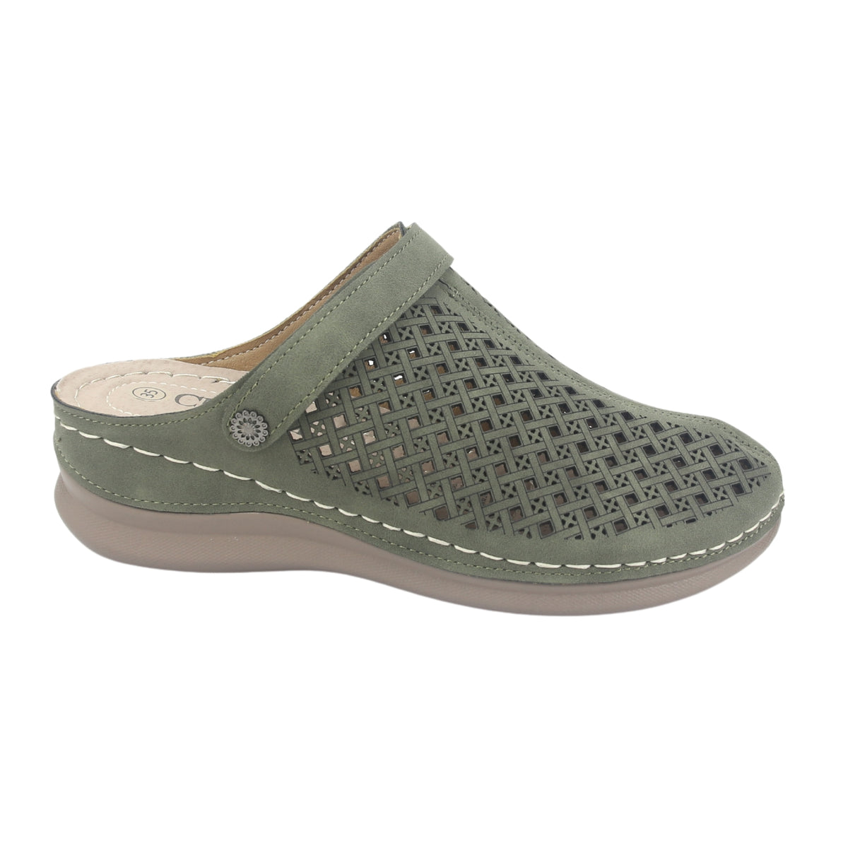 Zapato Chalada Mujer Musa-3 Verde Casual