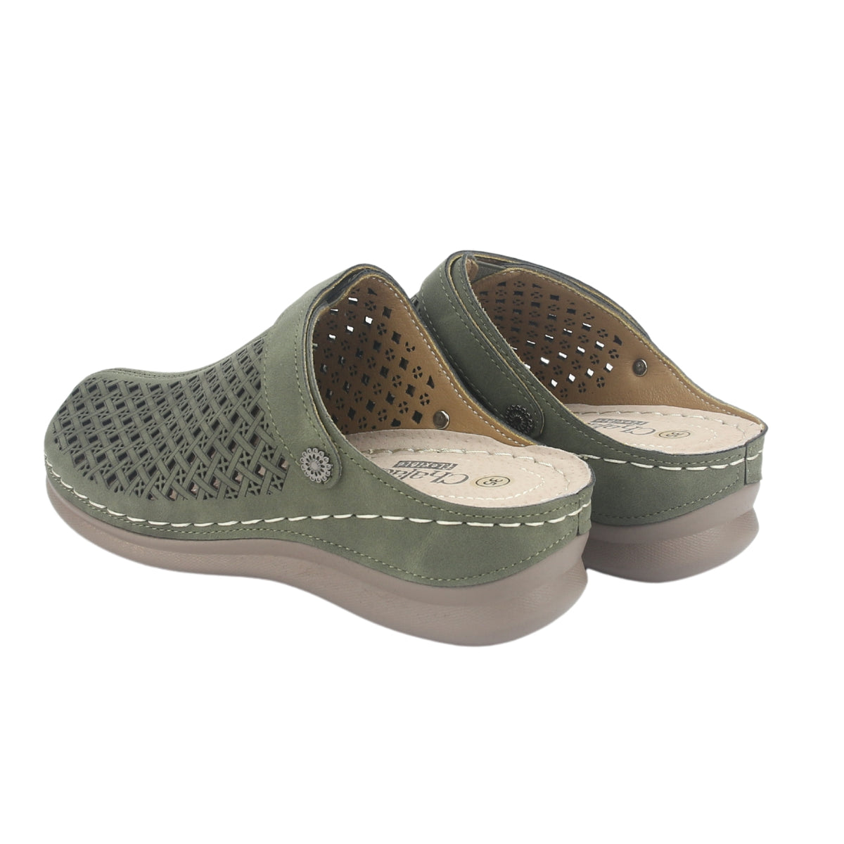 Zapato Chalada Mujer Musa-3 Verde Casual
