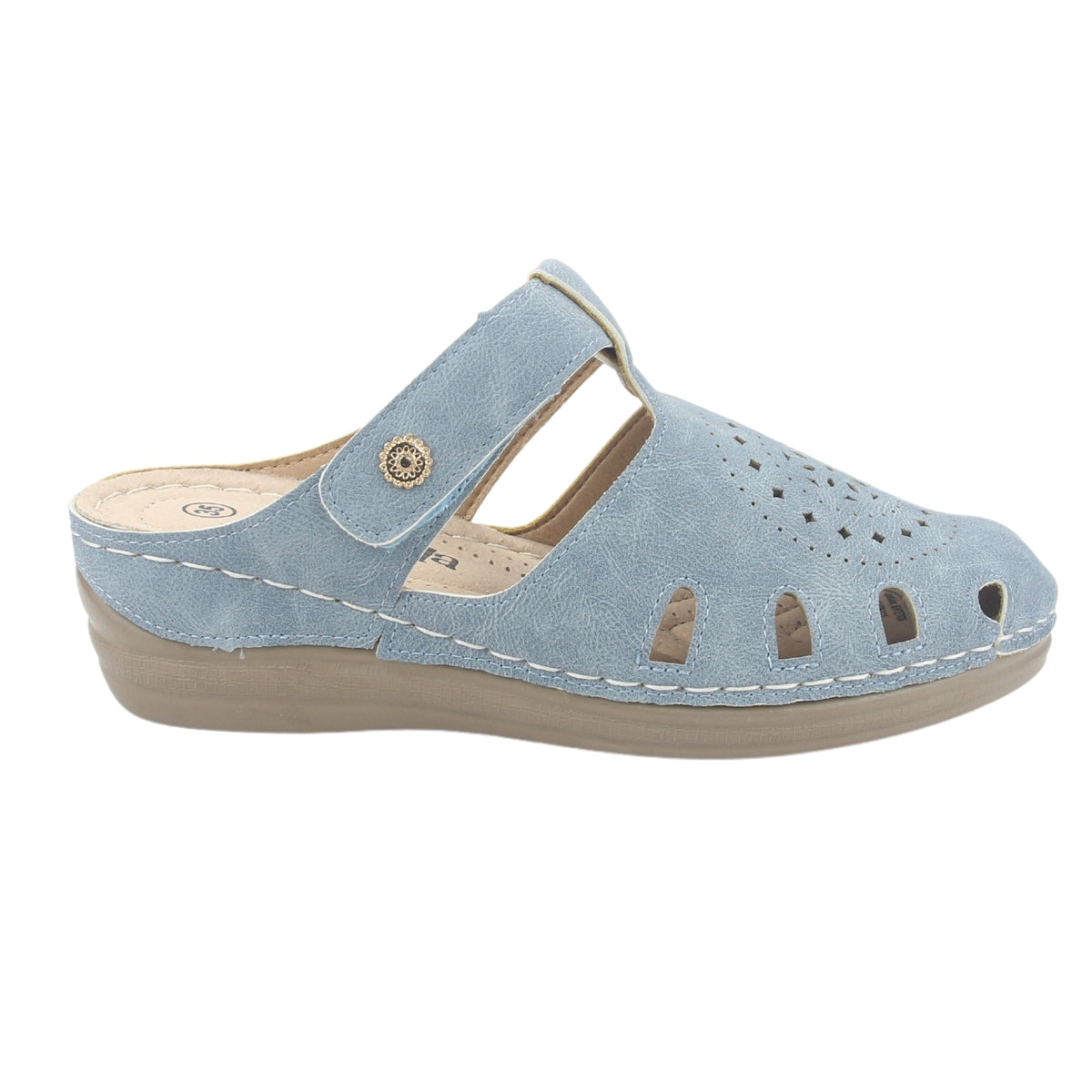 Sandalia Chalada Mujer Musa-4 Azul Comfort