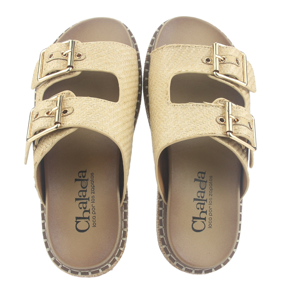 Sandalia Chalada Mujer Yukon-15 Beige Plataforma Poki