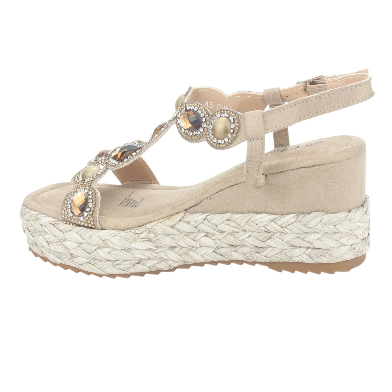 Sandalia Chalada Mujer Pole-1 Taupe Plataforma