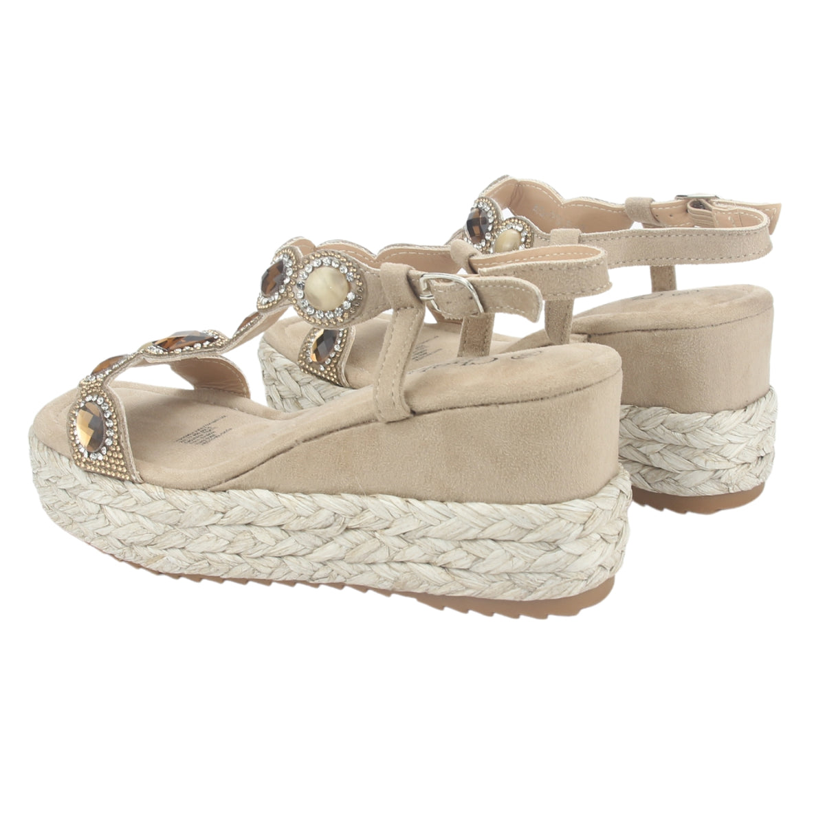 Sandalia Chalada Mujer Pole-1 Taupe Plataforma