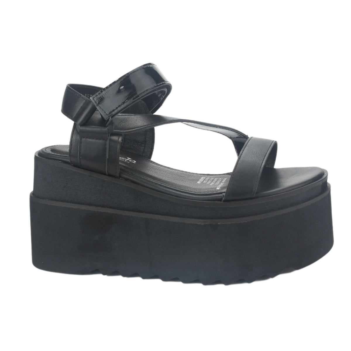 Sandalia Chalada Mujer Vex-6 Negro Plataforma