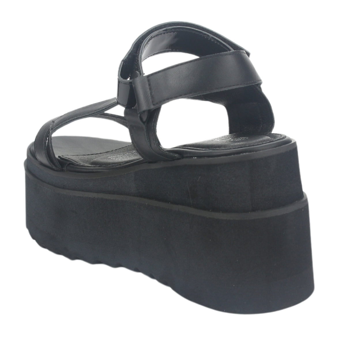 Sandalia Chalada Mujer Vex-6 Negro Plataforma