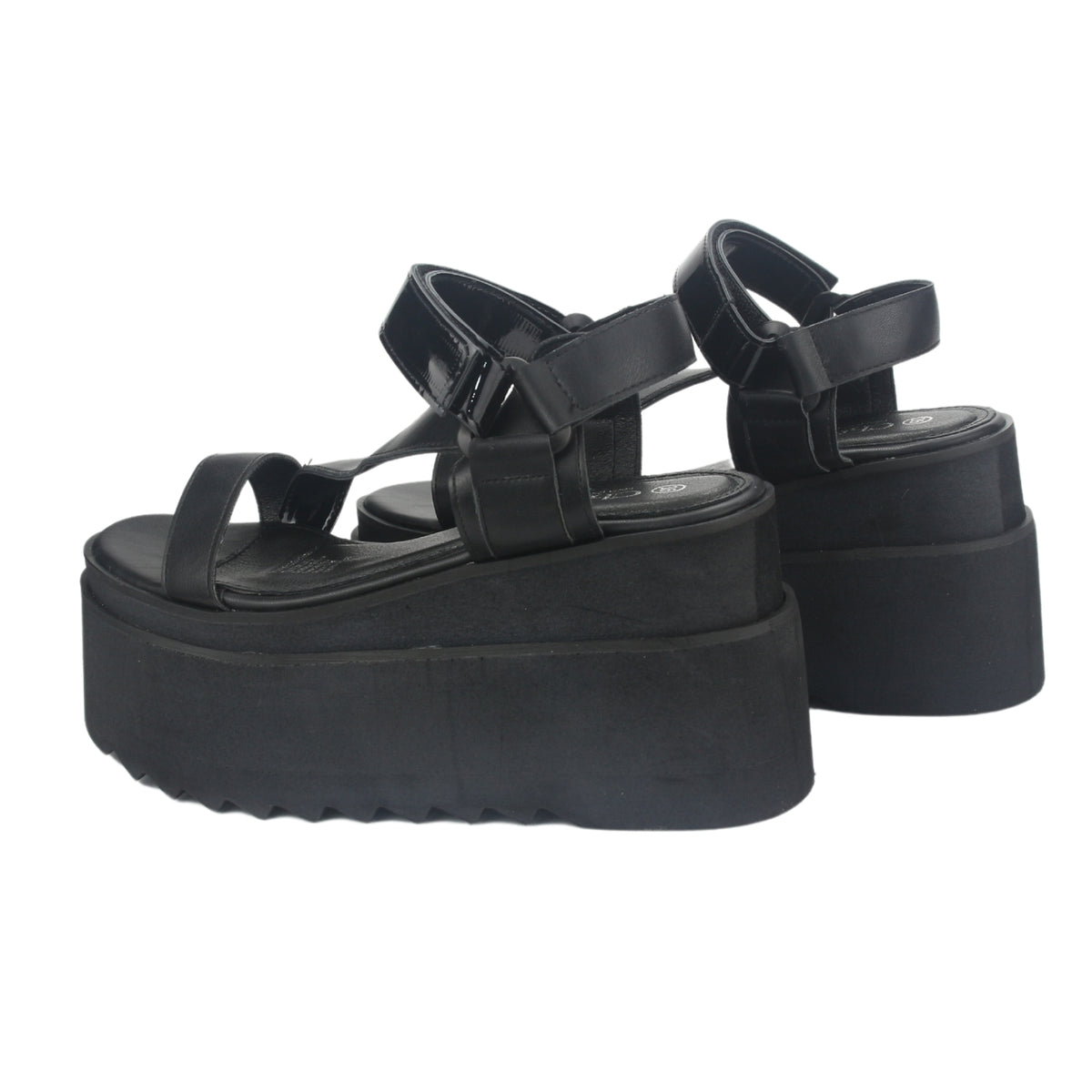 Sandalia Chalada Mujer Vex-6 Negro Plataforma