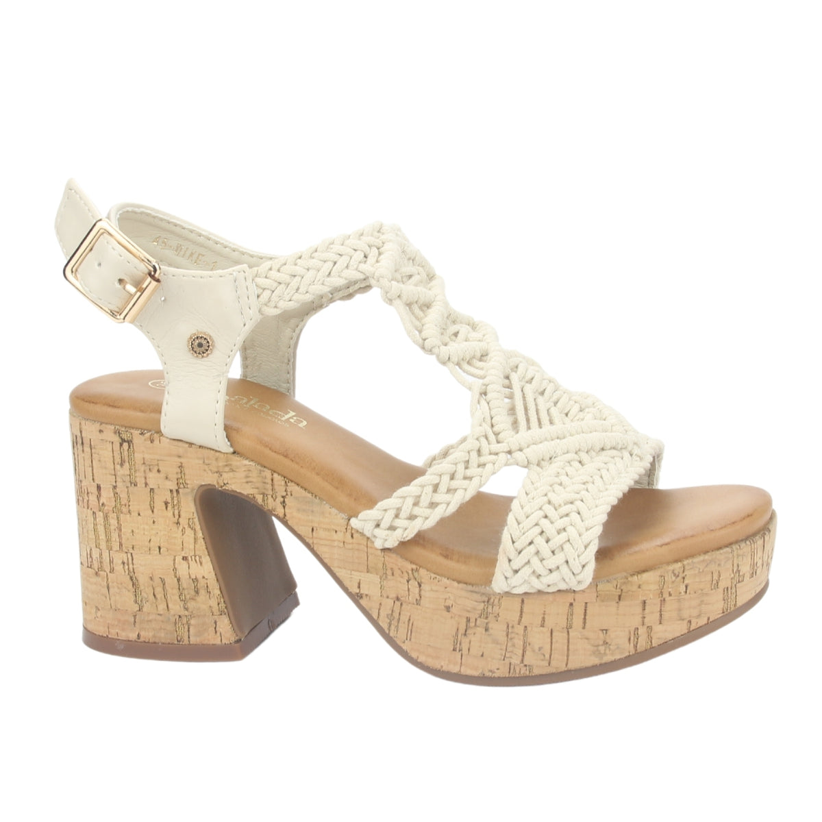 Sandalia Chalada Mujer Wike-1 Beige Plataforma