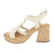 Sandalia Chalada Mujer Wike-1 Beige Plataforma