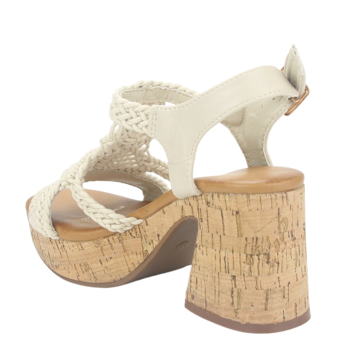 Sandalia Chalada Mujer Wike-1 Beige Plataforma