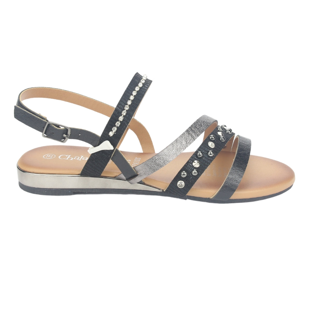 Sandalia Chalada Mujer Alki-6 Negro Casual