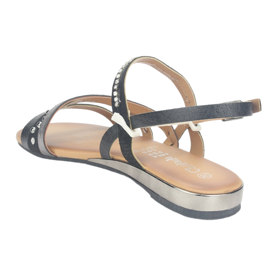 Sandalia Chalada Mujer Alki-6 Negro Casual