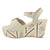 Sandalia Chalada Mujer Como-50 Beige Plataforma