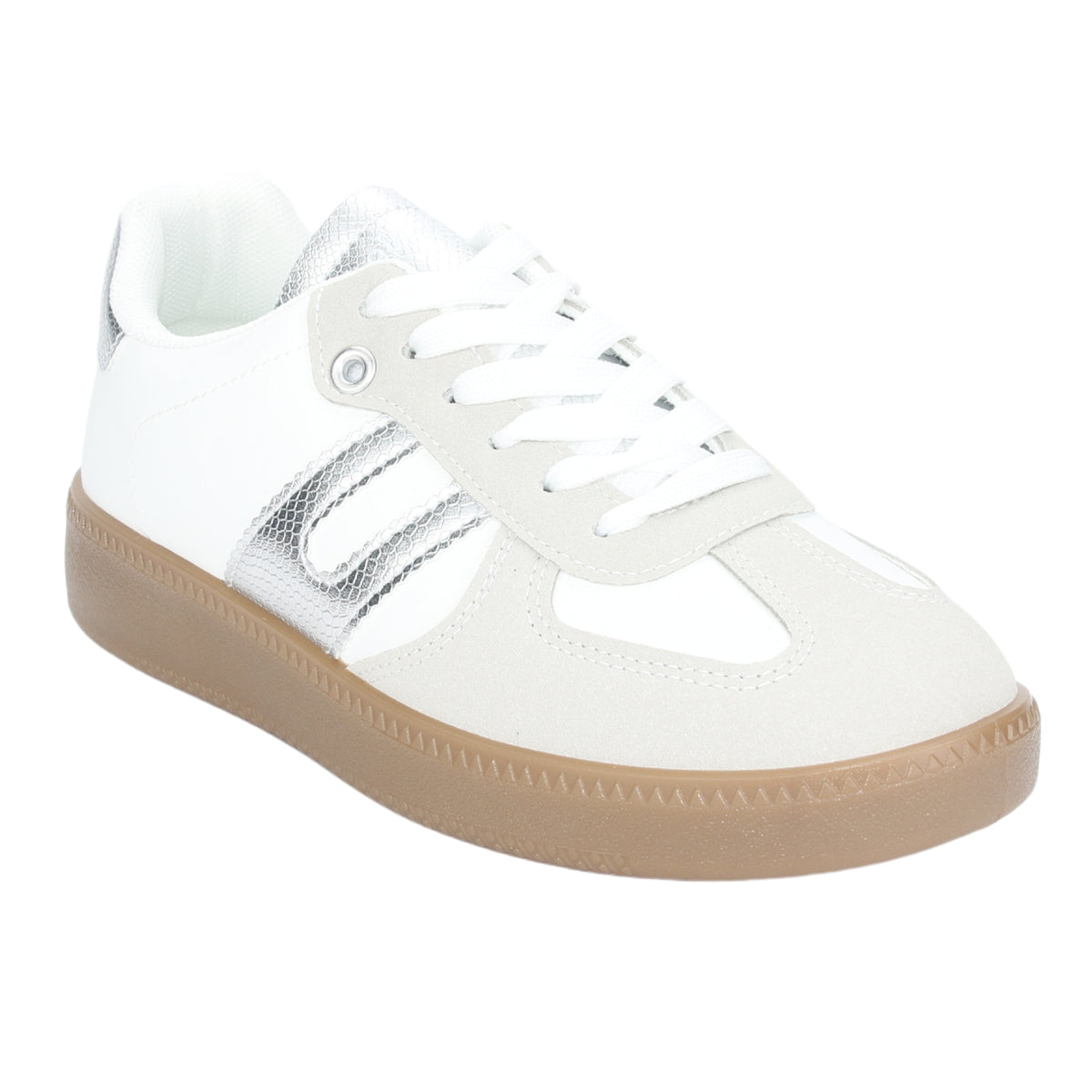 Zapatilla Chalada Mujer Antu-2 Blanco Plata Urbano