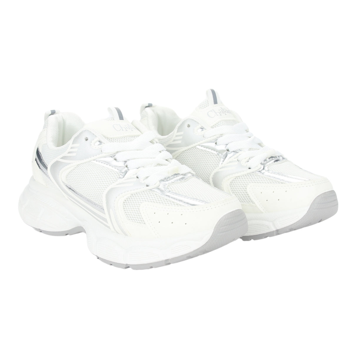 Zapatilla Chalada Mujer New-5 Blanco Plata Urbano
