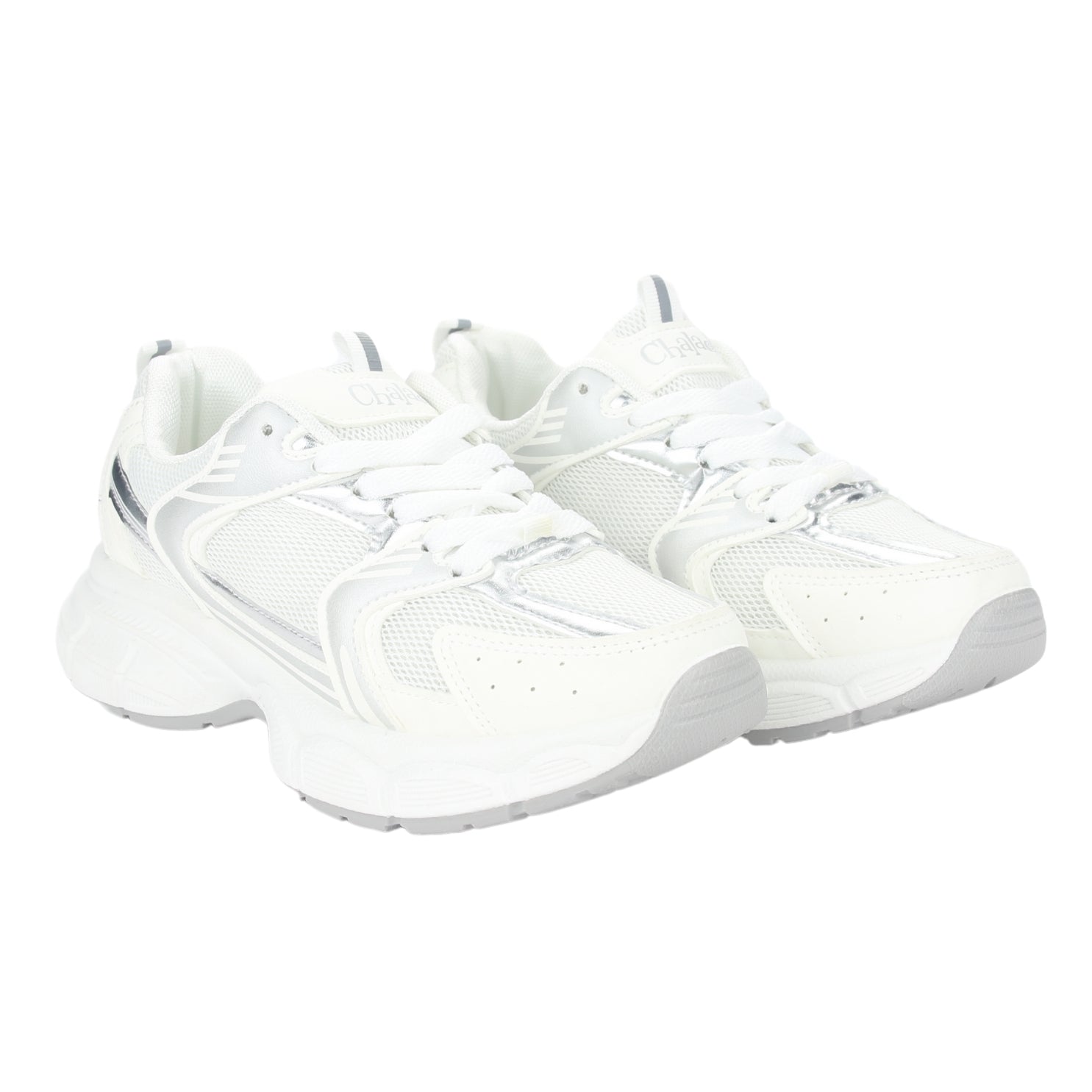 Zapatilla Chalada Mujer New-5 Blanco Plata Urbano