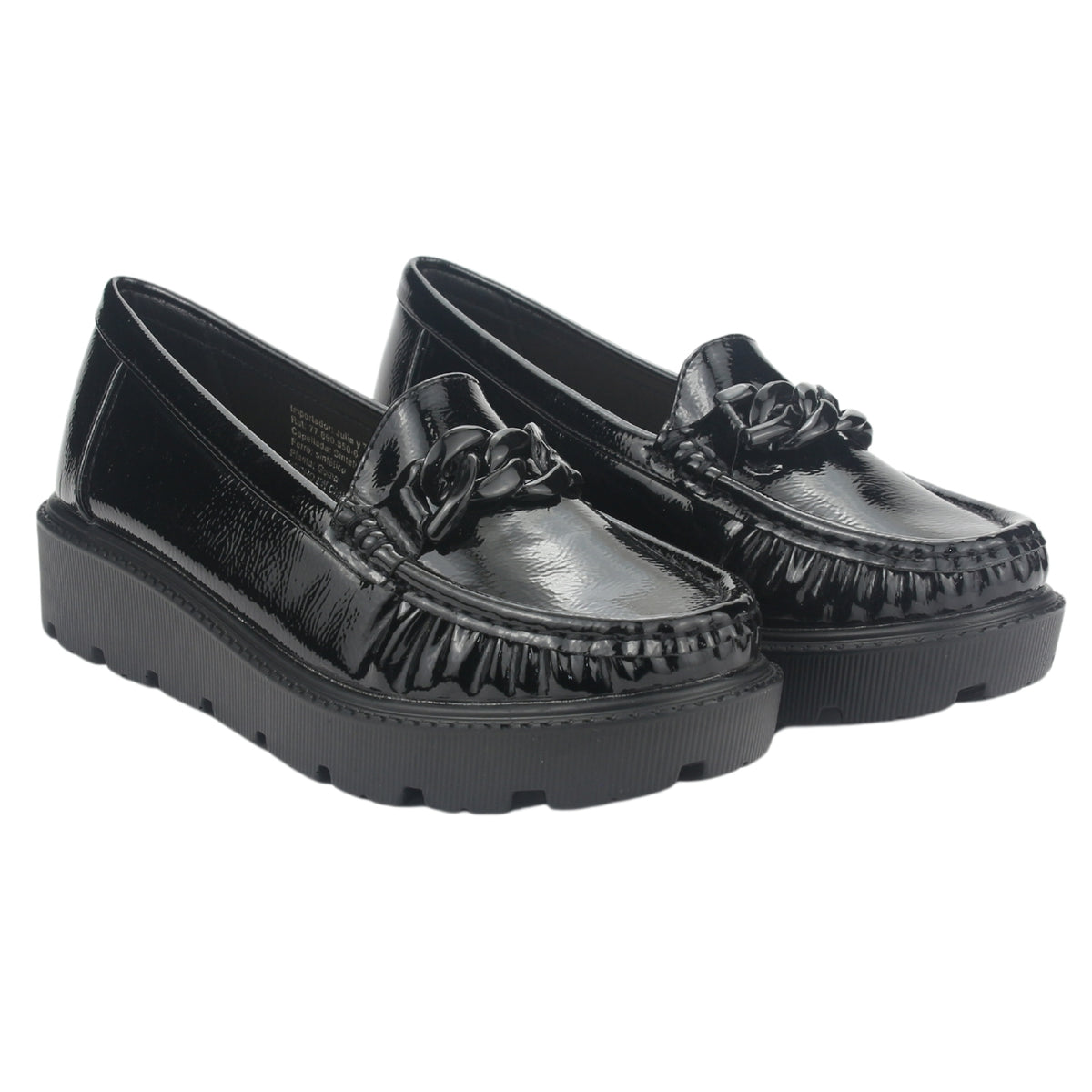 Mocasin Chalada Mujer Gran-21 Negro Casual