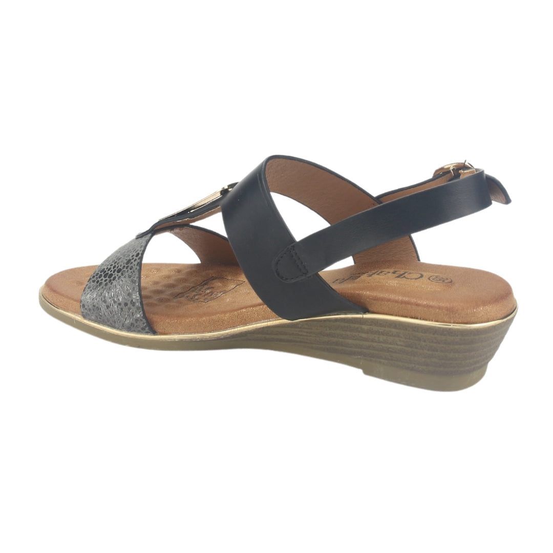 Sandalia Chalada Mujer Alba-7 Negro Casual