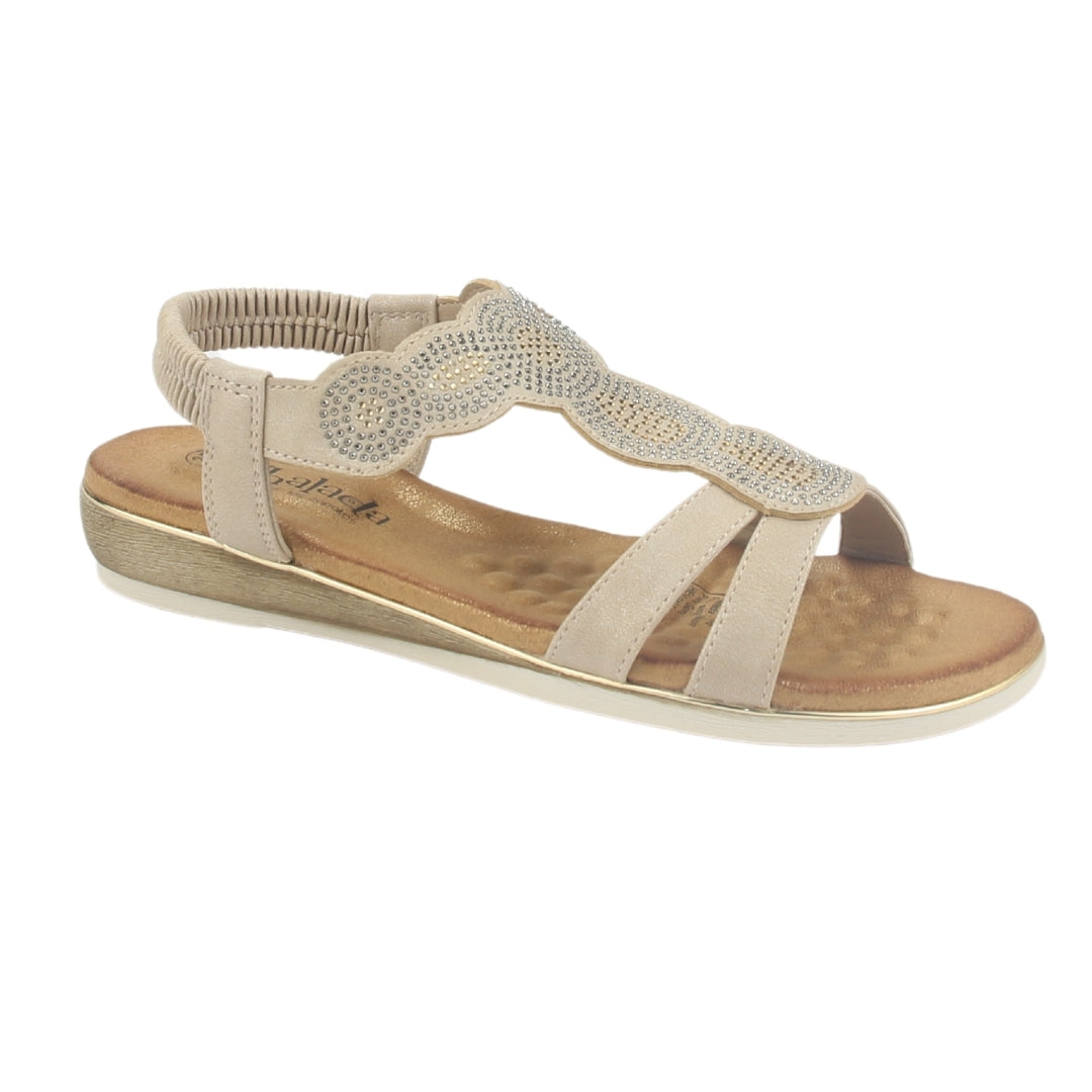 Sandalia Chalada Mujer Alka-1 Dorado Casual