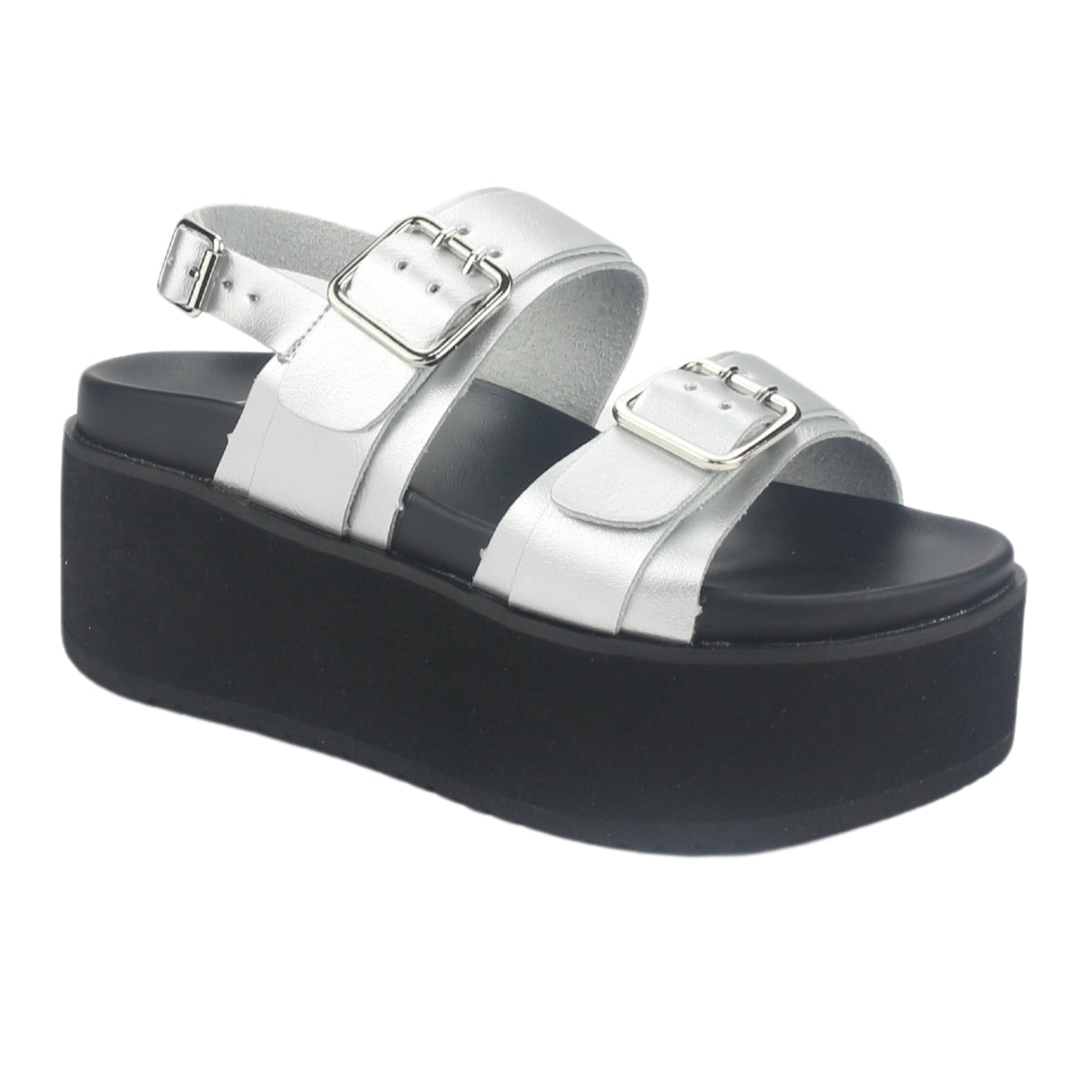 Sandalia Chalada Mujer Viru-31 Plateado Plataforma