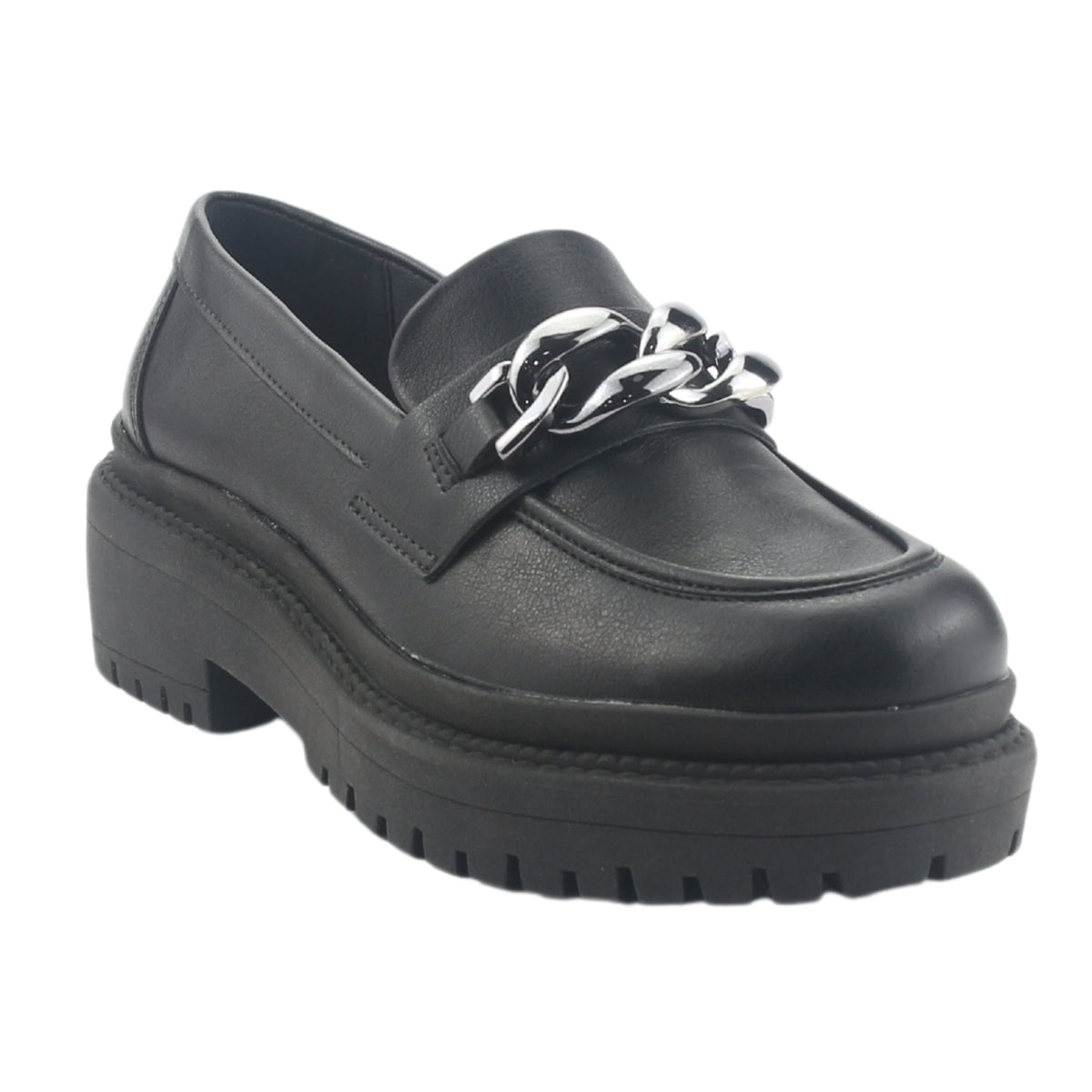 Mocasin Via Marte Mujer 013-006-01 Negro Casual