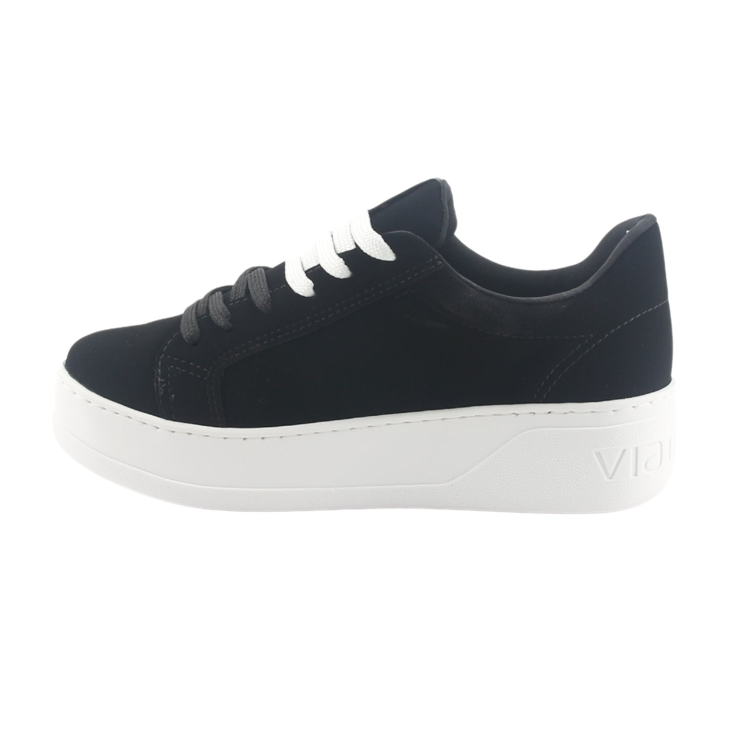 Zapatilla Via Marte Mujer 023-011-01 Negro Casual