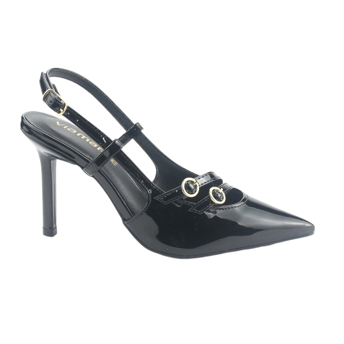 Zapato Via Marte Mujer 044-007-01 Negro Casual