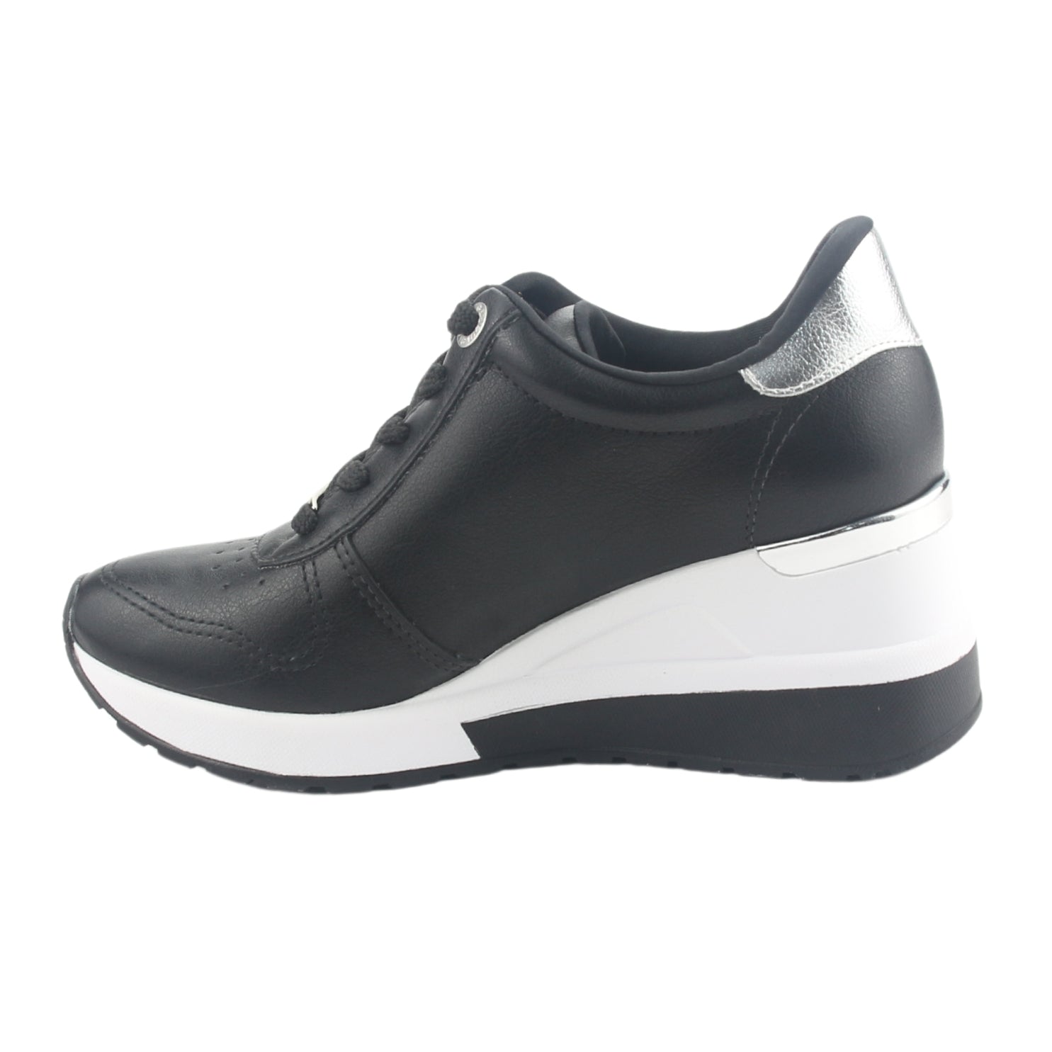 Zapatilla Via Marte Mujer 046-003-01 Negro Casual