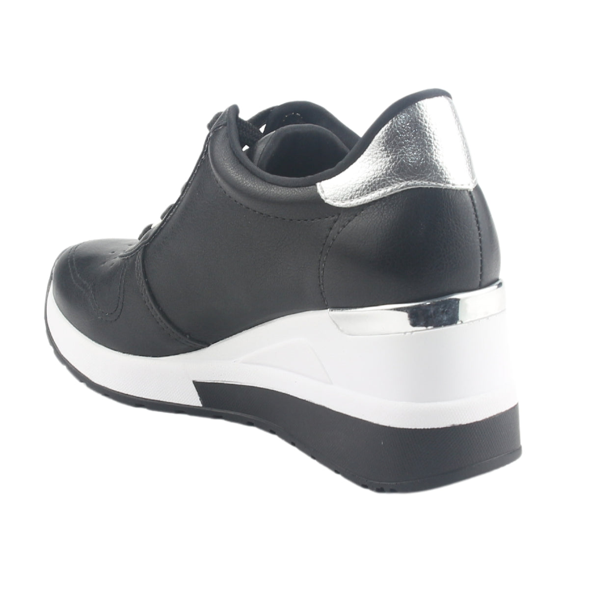Zapatilla Via Marte Mujer 046-003-01 Negro Casual