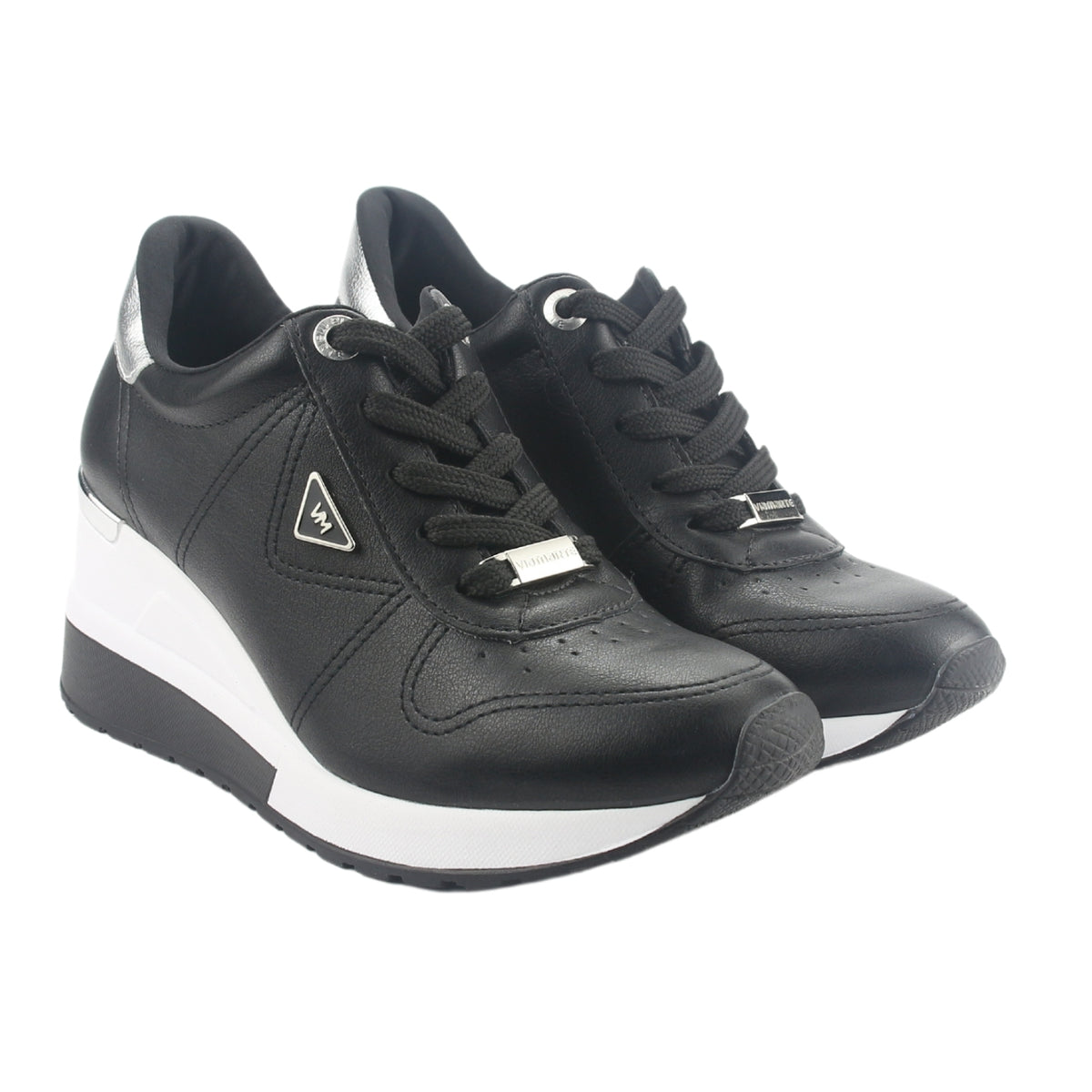 Zapatilla Via Marte Mujer 046-003-01 Negro Casual