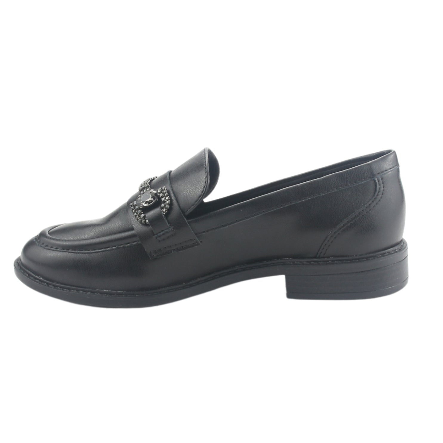 Mocasin Via Marte Mujer 077-004-01 Negro Casual