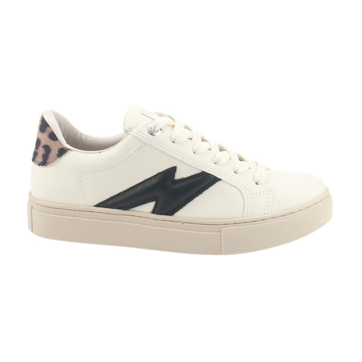 Zapatilla Via Marte Mujer 082-002-04 Beige Casual