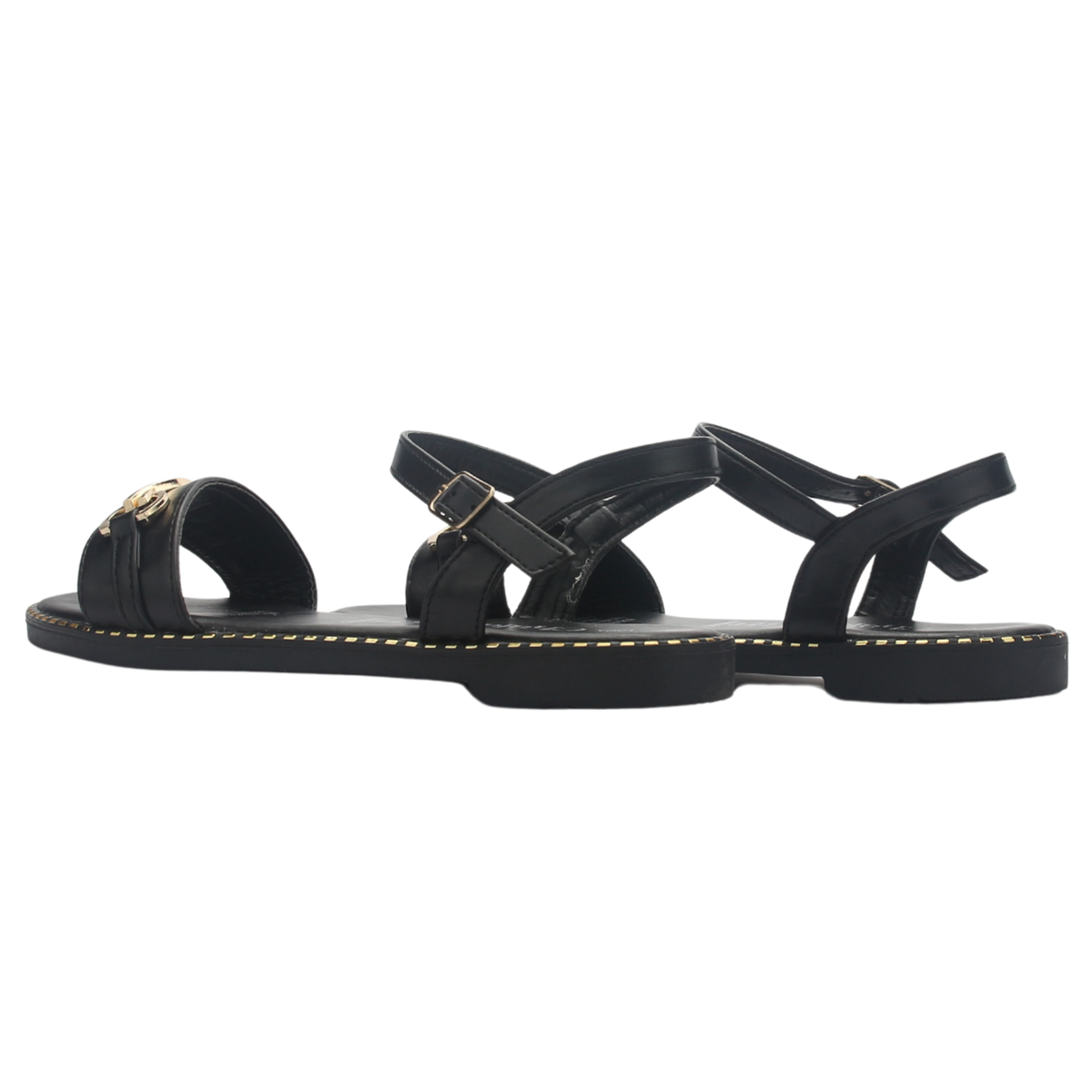 Sandalia de Mujer de color Negro Casual Chalada Buckel-2