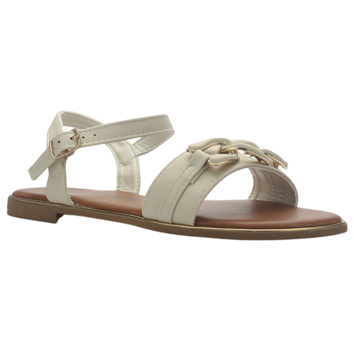 Sandalia de Mujer de color Beige Casual Chalada Buckel-3
