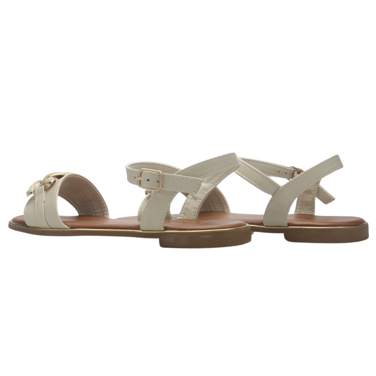 Sandalia de Mujer de color Beige Casual Chalada Buckel-3