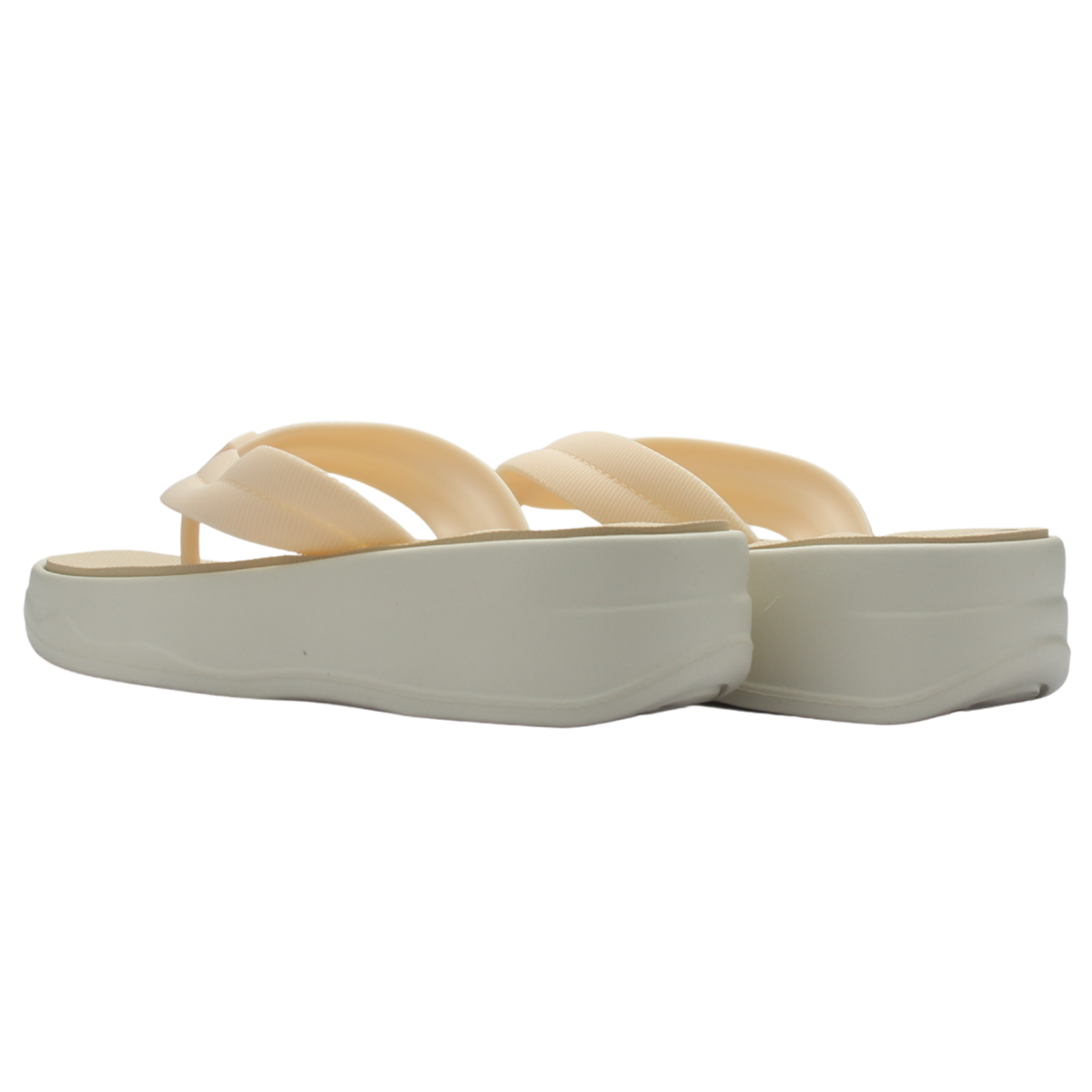 Sandalia de Mujer de color Beige Casual Funway Beach-49