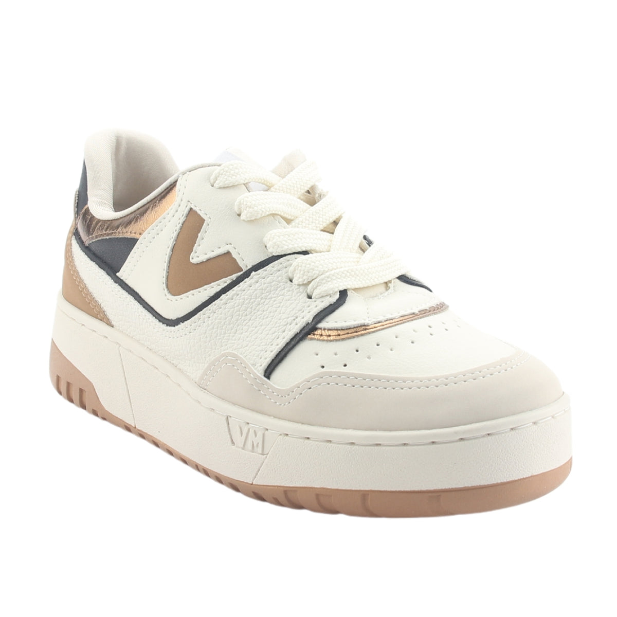 Zapatilla Via Marte Mujer 042-004-06 Beige Casual