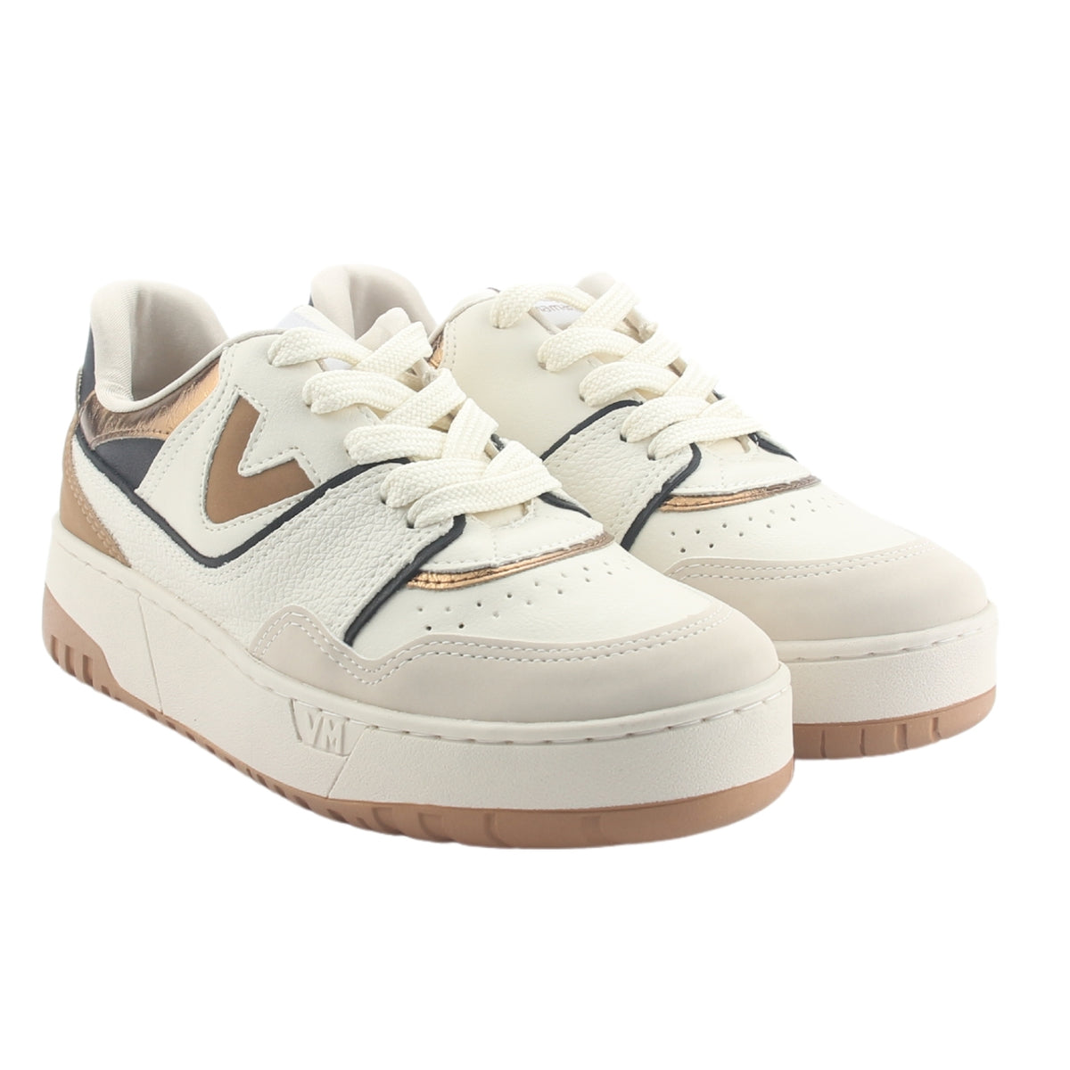 Zapatilla Via Marte Mujer 042-004-06 Beige Casual