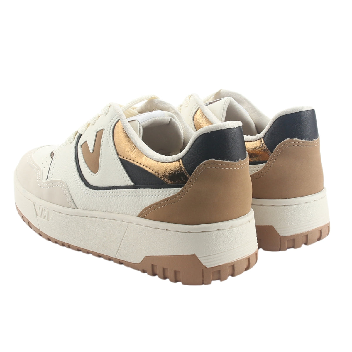Zapatilla Via Marte Mujer 042-004-06 Beige Casual
