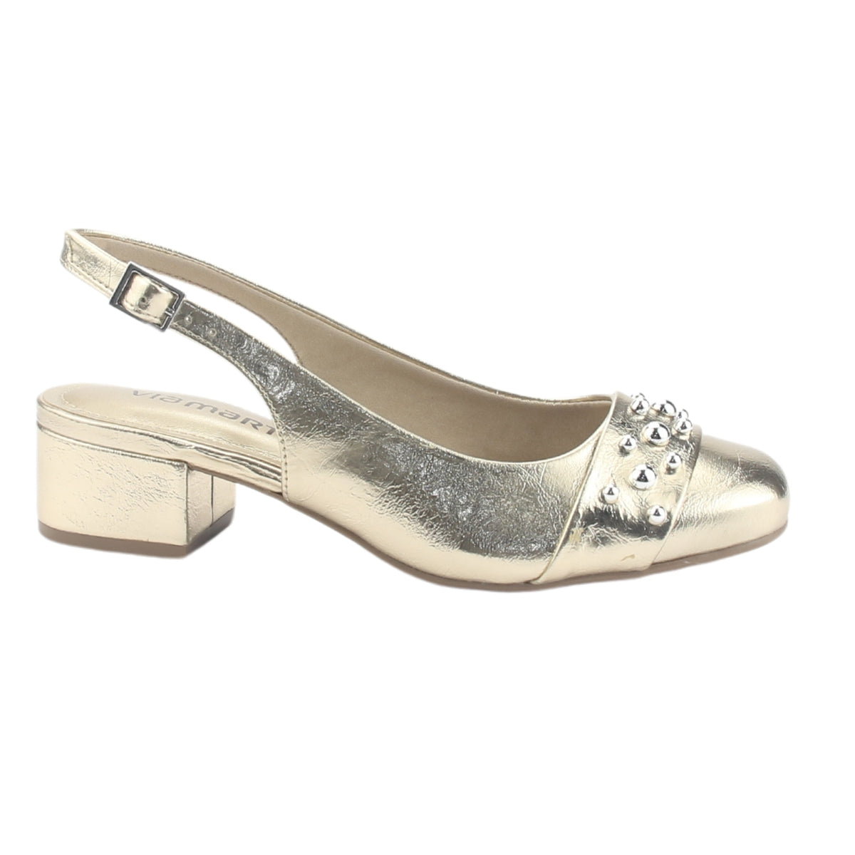 Zapato Via Marte Mujer 070-008-01 Dorado Casual