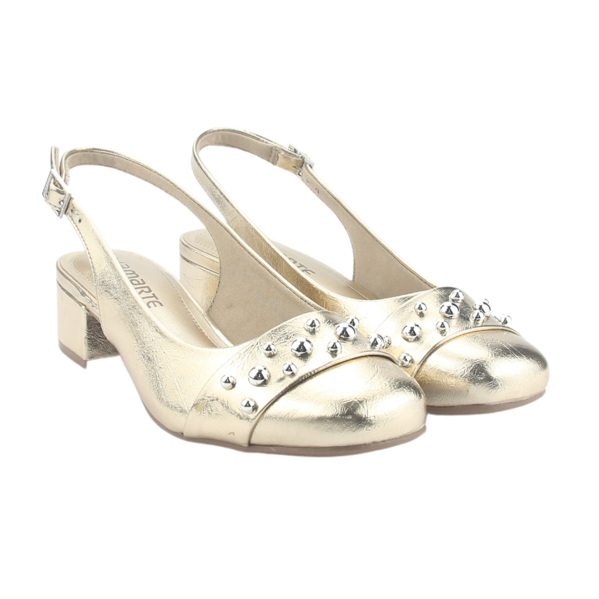 Zapato Via Marte Mujer 070-008-01 Dorado Casual