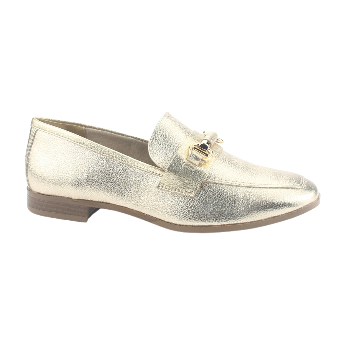 Mocasin Via Marte Mujer 075-009-01 Dorado Casual