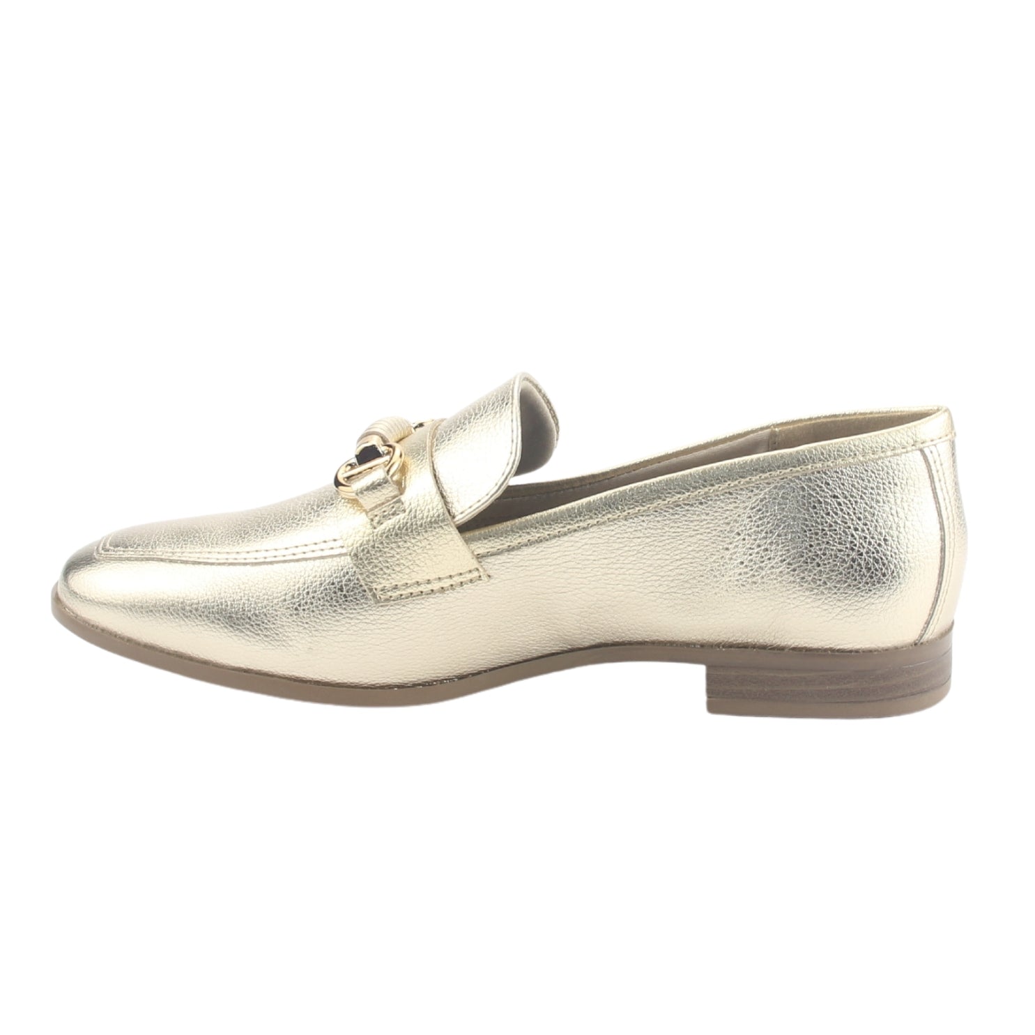 Mocasin Via Marte Mujer 075-009-01 Dorado Casual