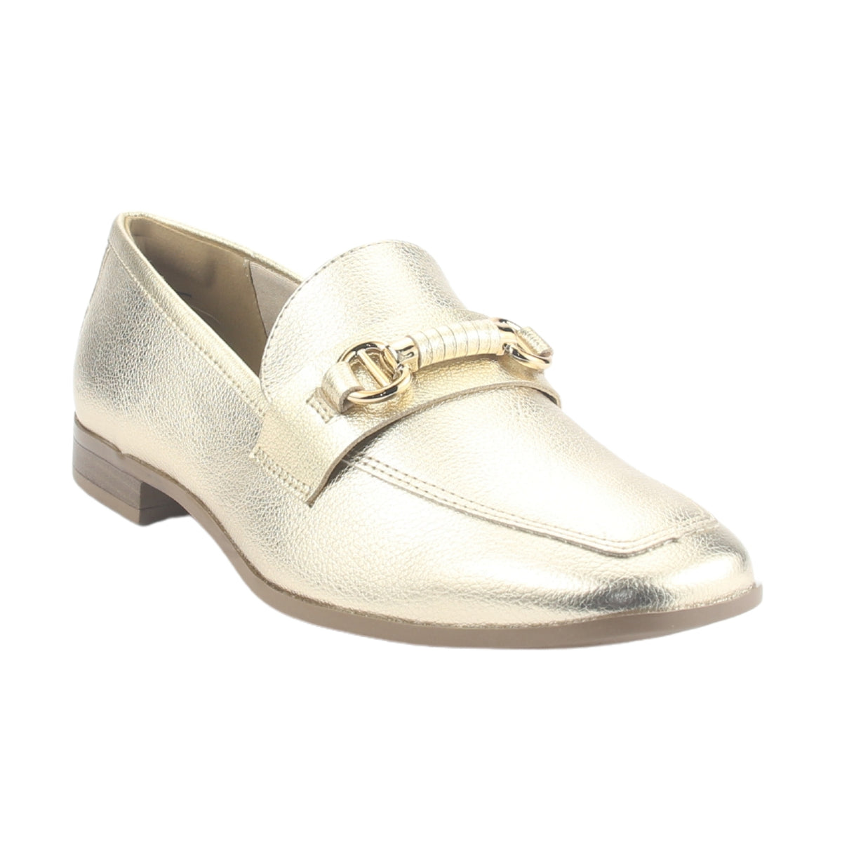 Mocasin Via Marte Mujer 075-009-01 Dorado Casual