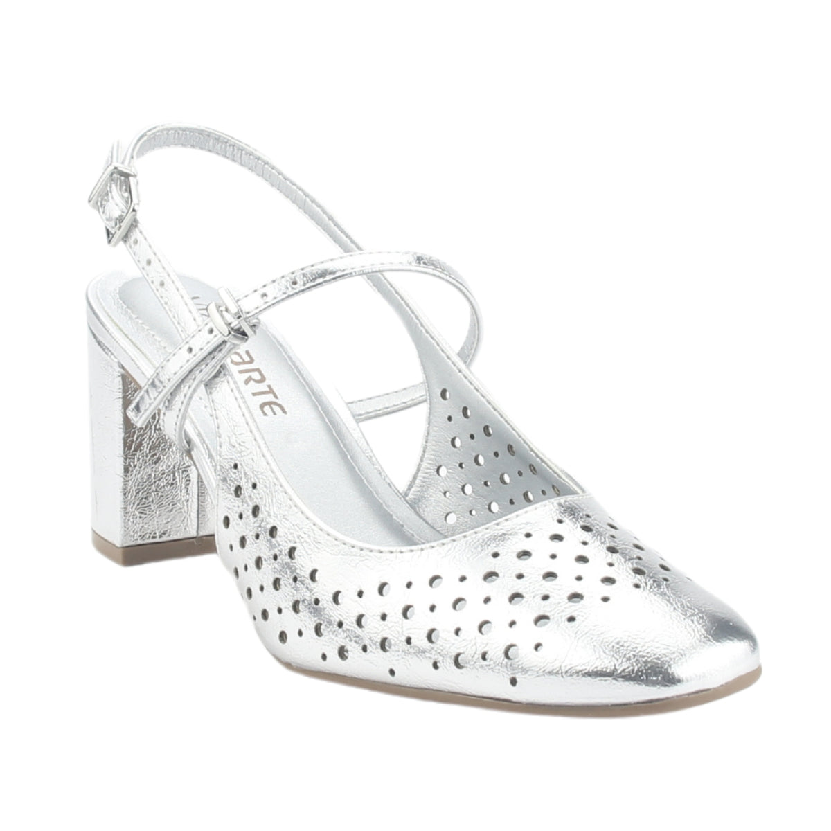 Zapato Via Marte Mujer 153-007-01 Plateado Casual