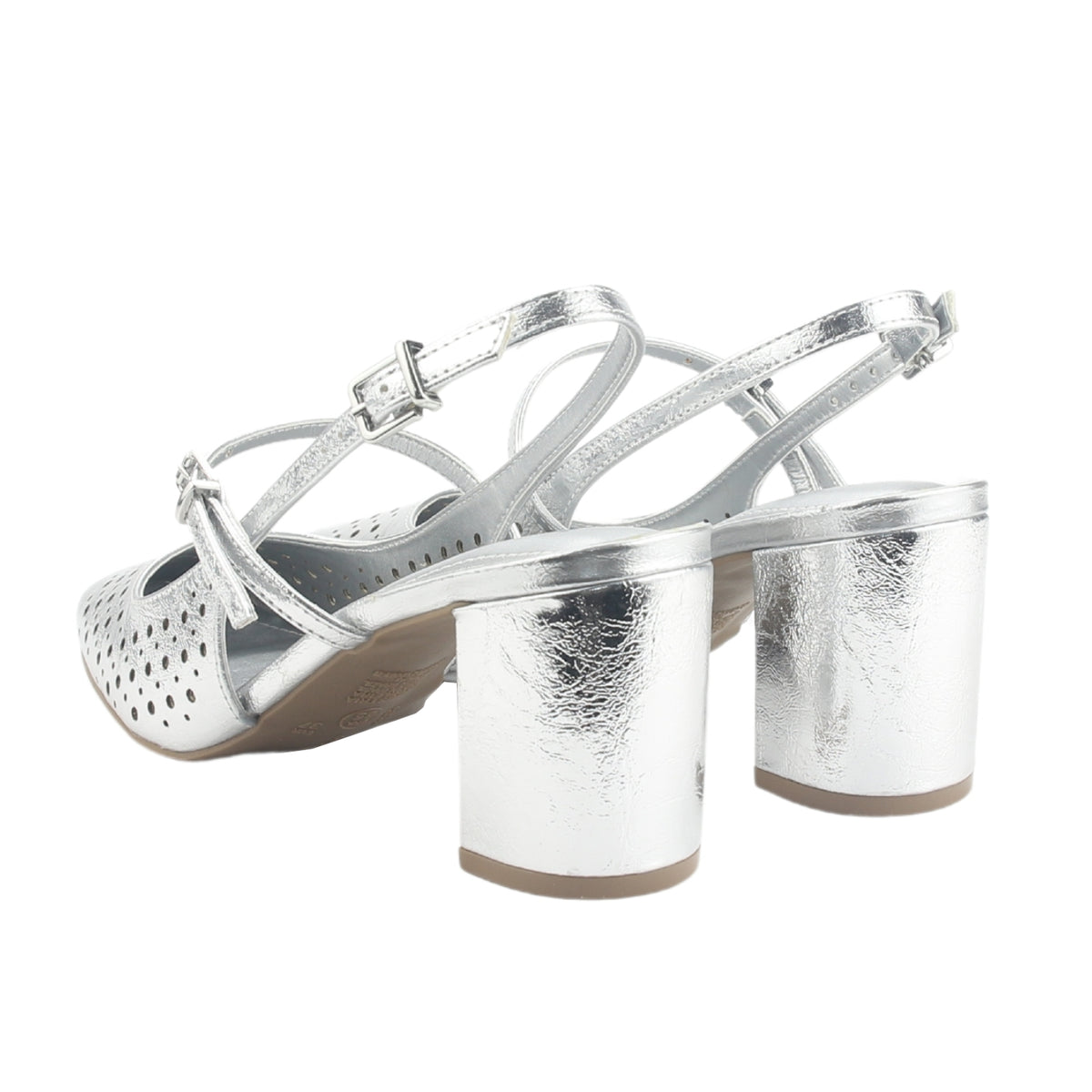 Zapato Via Marte Mujer 153-007-01 Plateado Casual