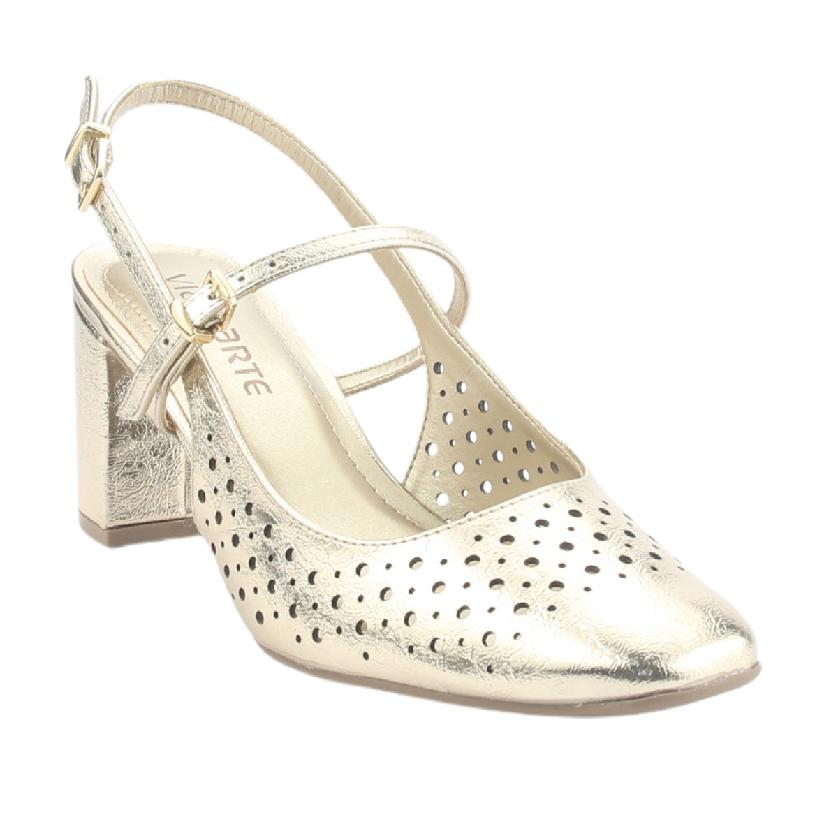 Zapato Via Marte Mujer 153-007-01 Dorado Casual