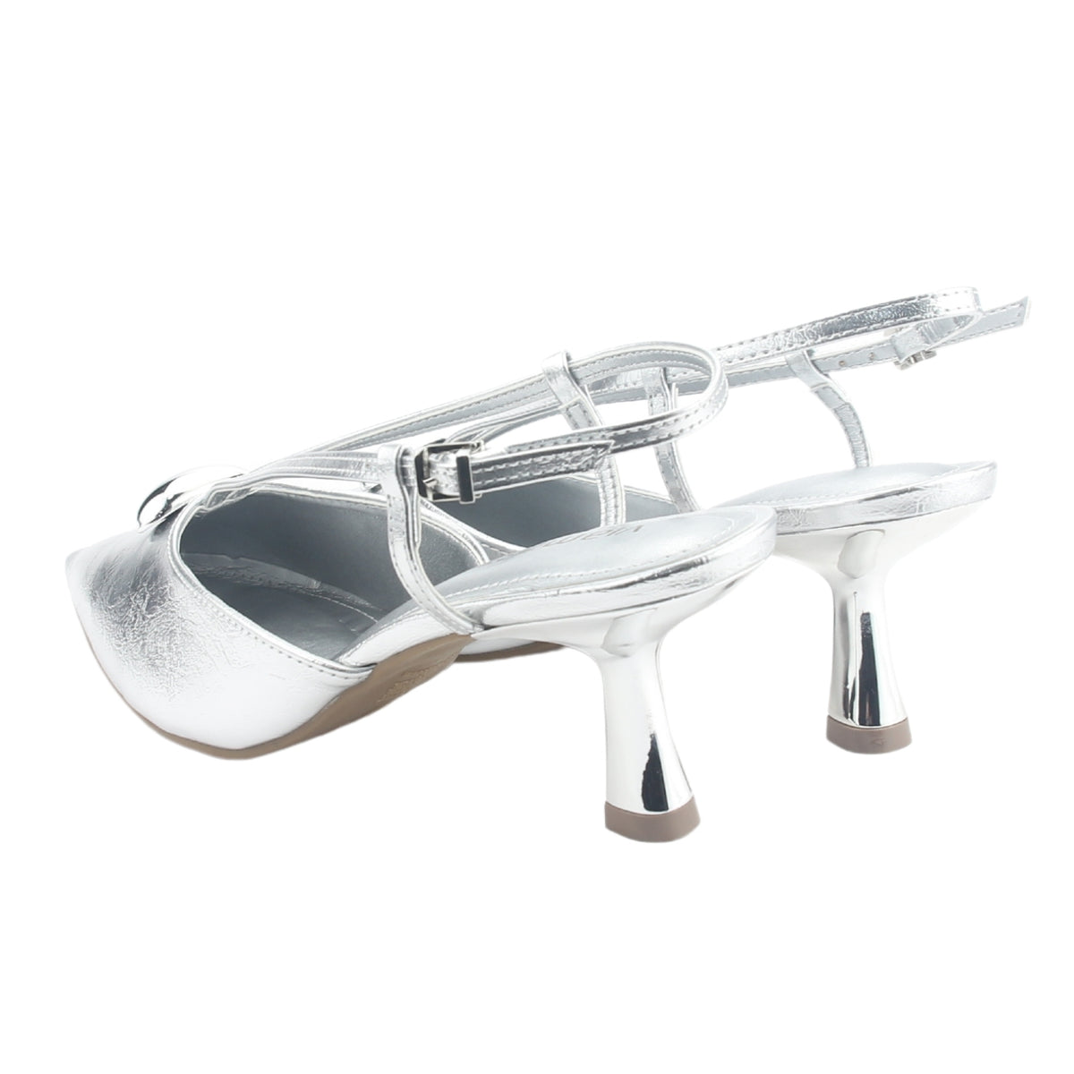 Zapato Via Marte Mujer 168-001-02 Plateado Casual