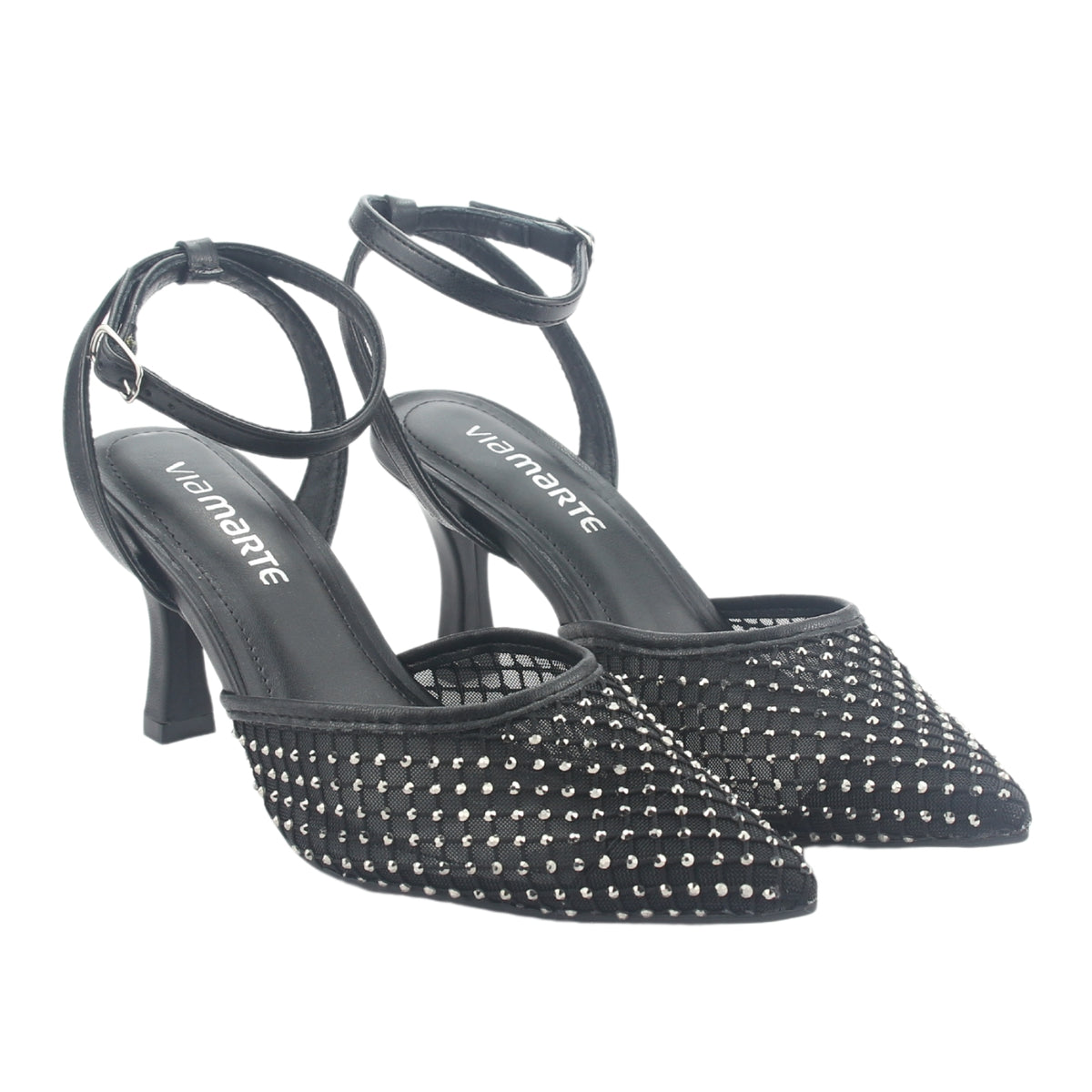 Zapato Via Marte Mujer 185-001-01 Negro Casual